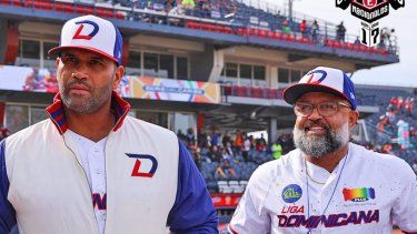 Albert Pujols durante la inauguración de la Serie del Caribe en Mexicali 2025