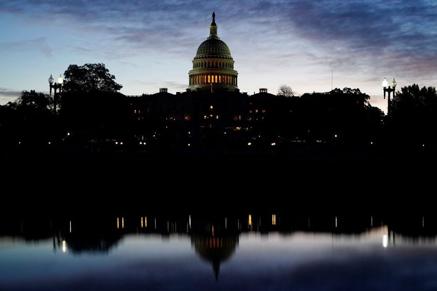 El Capitolio la mañana de la jornada electoral, martes 3 de noviembre de 2020, en Washington.