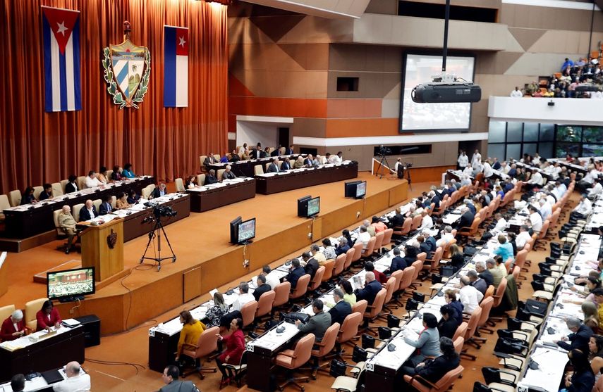 Sesión en la Asamblea Nacional cubana.&nbsp;
