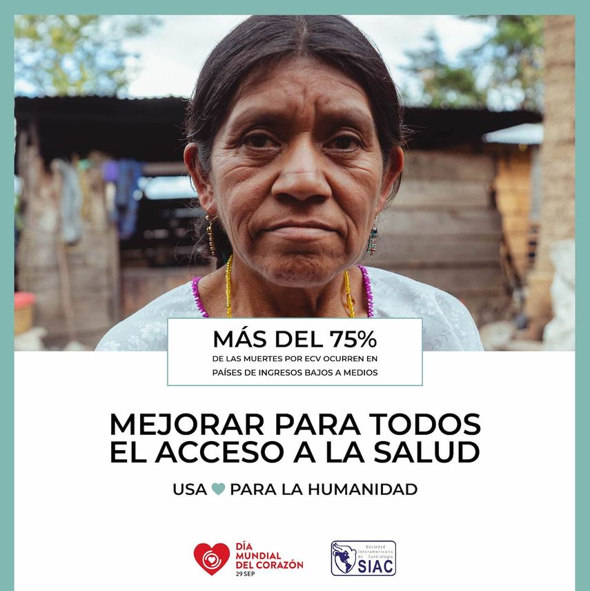 Campaña de la Sociedad Interamericana de Cardiología en el Día Mundial del Corazón.&nbsp;