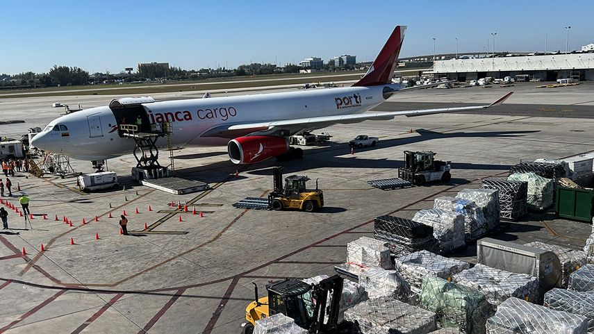 Avianca Cargo, Aeropuerto Internacional de Miami.