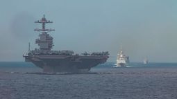 Foto de la Marina de los EE.UU., el USS Gerald R. Ford (CVN 78). Foto de la Marina de los EE.UU., el USS Gerald R. Ford (CVN 78).