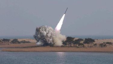 Cohete lanzado por Corea del Norte. 