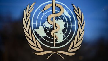 El logo de la Organizaci&oacute;n Mundial de la Salud (OMS).