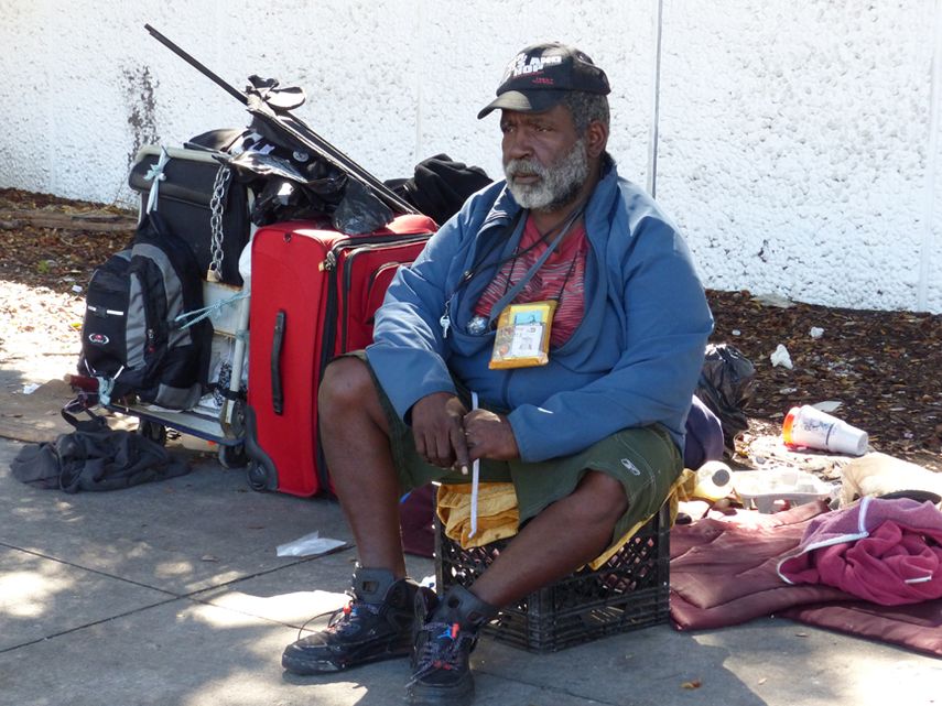 Imágenes como esta se repiten en varios lugares del downtown de Miami. (ÁLVARO MATA)