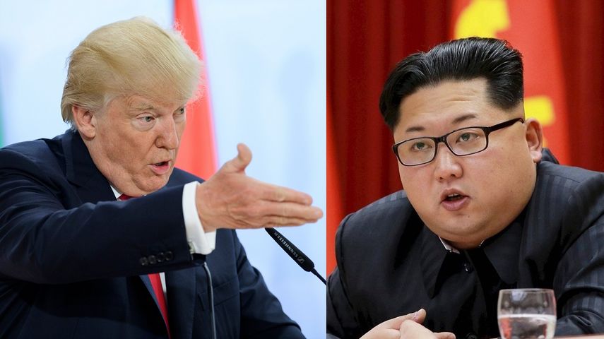 Donald Trump, presidente de EEUU, y el líder norcoreano Kim Jong-un.