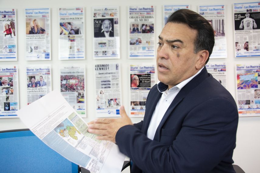 El general venezolano retirado Antonio Rivero ofrece declaraciones a DIARIO LAS AMÉRICAS. 