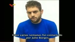 Fotograma del video difundido por el régimen de Maduro de lo que pretende ser una confesión del diputado opositor Juan Requesens, asusado de estar vinculado al supuesto atentado del 4 de agosto.