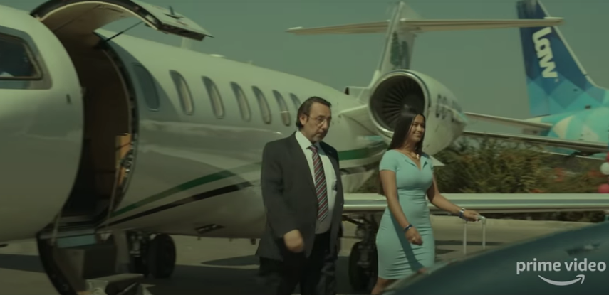 Captura de pantalla del tráiler oficial de la serie El Presidente, de Amazon Prime Video.