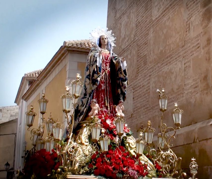 La tradición de la Semana Santa de Cieza, Murcia, España.