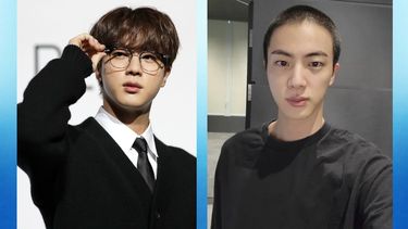 En esta combinación de fotos, Jin de la banda BTS antes y después de rapar su cabeza para ingresar al servicio militar de Corea del Sur.&nbsp;