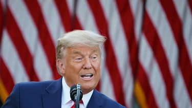 El presidente Donald Trump, en la Casa Blanca, en Washington, DC el 13 de noviembre de 2020.