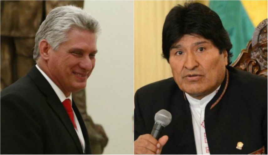Miguel Díaz-Canel y Evo Morales se reunirán este lunes en La Habana.&nbsp;