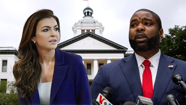 Casey DeSantis y Byron Donalds