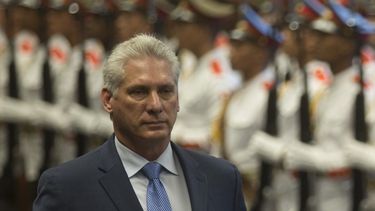 Fotografía del 3 de octubre de 2019 del designado gobernante cubano Miguel Díaz-Canel.