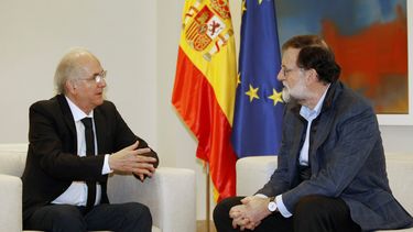 Antonio Ledezma y Mariano Rajoy se reunieron en el Palacio de la Moncloa de Madrid, sede de la presidencia del Gobierno español.