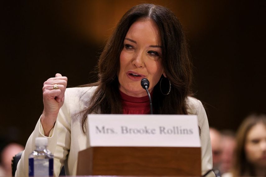 Brooke Rollins, la nueva secretarira de Agricultura de EEUU.