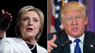 El republicano Donald Trump y la demócrata Hillary Clinton.
