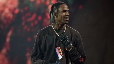 El rapero Travis Scott en el festival de Astroworld.