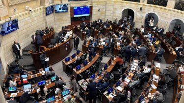 El Senado de Colombia, en una sesión plenaria.