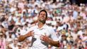 Novak Djokovic celebra tras derrotar a Nick Kyrgios en la final de Wimbledon, el 10 de julio de 2022. Novak Djokovic celebra tras derrotar a Nick Kyrgios en la final de Wimbledon, el 10 de julio de 2022.