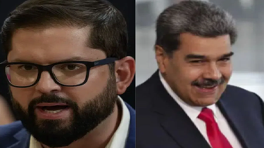 Gabriel Boric, presidente de Chile y el dictador de Venezuela Nicolás Maduro