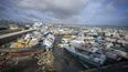 Barcos de pesca, dañados tras el paso del huracán Beryl por Bridgetown, en Barbados, el 1 de julio de 2024.&nbsp;