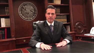 Enrique Peña Nieto, presidente de México, dirigió un mensaje televisivo en el que afirma que su país no pagará por el muro fronterizo con EEUU.