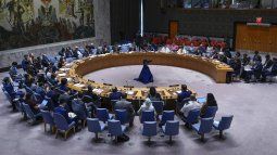 Gente hablando durante una reunión del Consejo de Seguridad sobre la Guerra en Gaza en la sede de Naciones Unidas, el miércoles 29 de mayo de 2024.&nbsp;