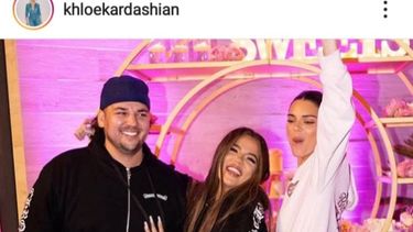 Rob Kardashian junto a sus hermanas&nbsp;Khlo&eacute; y&nbsp;Kendall.&nbsp;