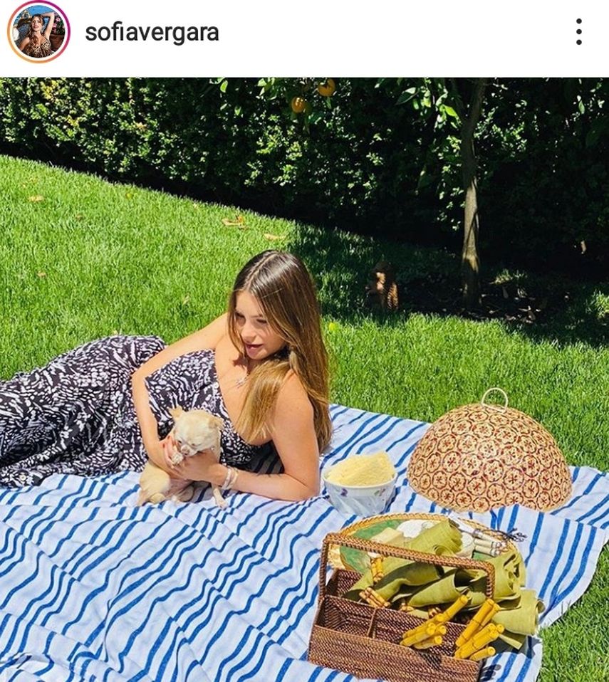 Sof&iacute;a Vergara posa desde su casa en conmemoraci&oacute;n al Memorial Day.