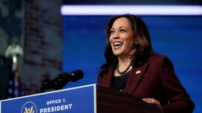La vicepresidenta electa de EEUU Kamala Harris.