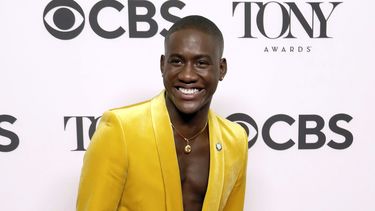 Sidney DuPont asiste al día de prensa de los nominados a los premios Tony el 12 de mayo de 2022 en Nueva York. DuPont está nominado a mejor actor de reparto en un musical por su trabajo en Paradise Square.&nbsp;