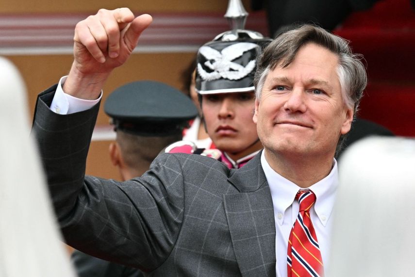 El Subsecretario de Estado de EEUU, Christopher Landau, en la toma de posesión de Rodrigo Paz en Bolivia