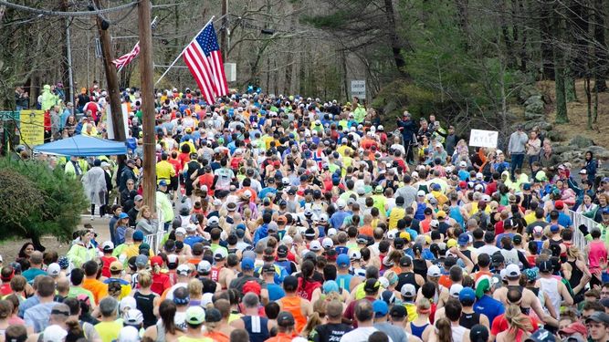 Imagen de la maratón de Bostón.&nbsp;