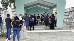 Funeral de Gerson de Melo Machado, de 19 años.&nbsp;
