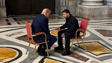 El presidente Volodimir Zelenski calificó su encuentro con Donald Trump en el Vaticano como muy simbólico&nbsp;