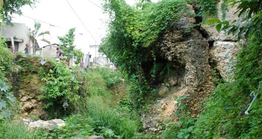 Deslizamiento de tierra en&nbsp;Santo&nbsp;Domingo.&nbsp;