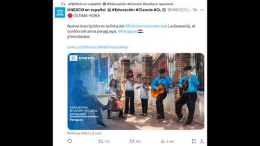 Unesco declara la guarania como Patrimonio Cultural Inmaterial de la Humanidad.