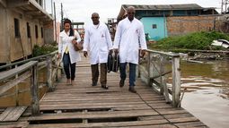 Médicos cubanos en Brasil.