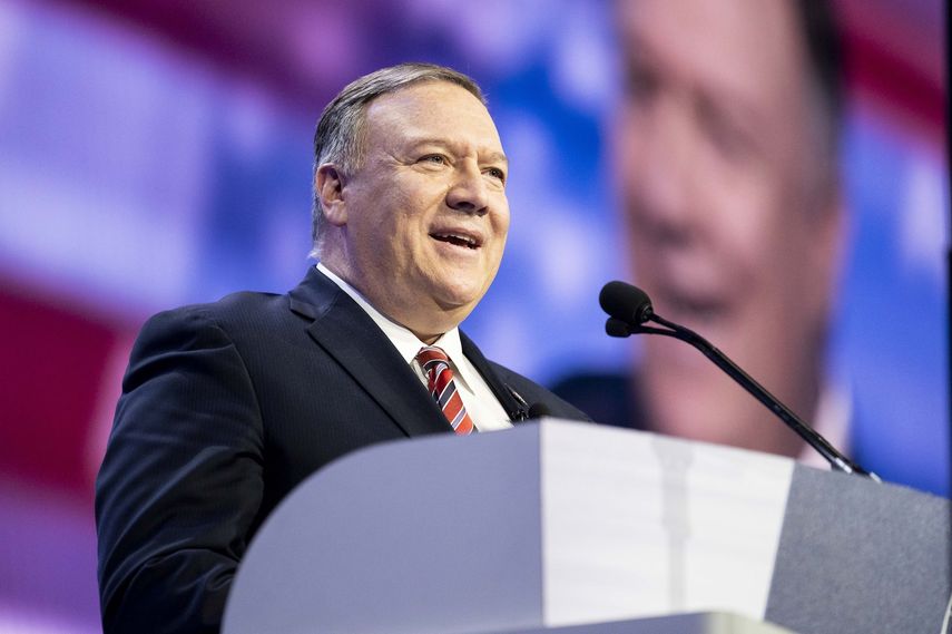 Washington, DC, Estados Unidos. El Secretario de Estado de los Estados Unidos, Mike Pompeo, habla en la Conferencia del Comit&eacute; de Asuntos P&uacute;blicos de Israel de Estados Unidos.