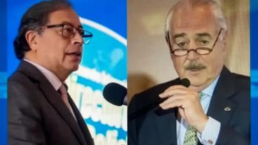 Presidente Gustavo Petro y el expresidente Andrés Pastrana