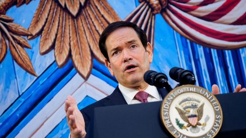 El secretario de Estado, Marco Rubio, durante un acto a principios de septiebre.