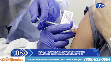trump anuncia sexto contrato por 100 millones de dosis de vacuna contra covid-19