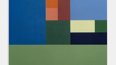 Una de las obras que conforman la exposición Symphony (Velvet II), del artista boricua Félix Ríos. 