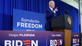 El presidente Joe Biden, durante su visita a Tampa.