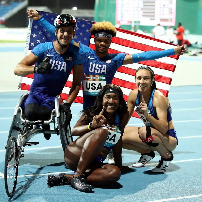 Equipo de postas de Estados Unidos va por todo en los Paralímpicos de Tokio 2020