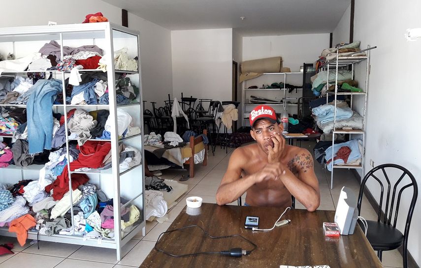 Yoednis De Armas en el refugio de La Cruz.