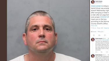 Fotograf&iacute;a de Denys Santos publicada en Twitter por Carlos Suarez, reportero del canal de noticias NBC6.