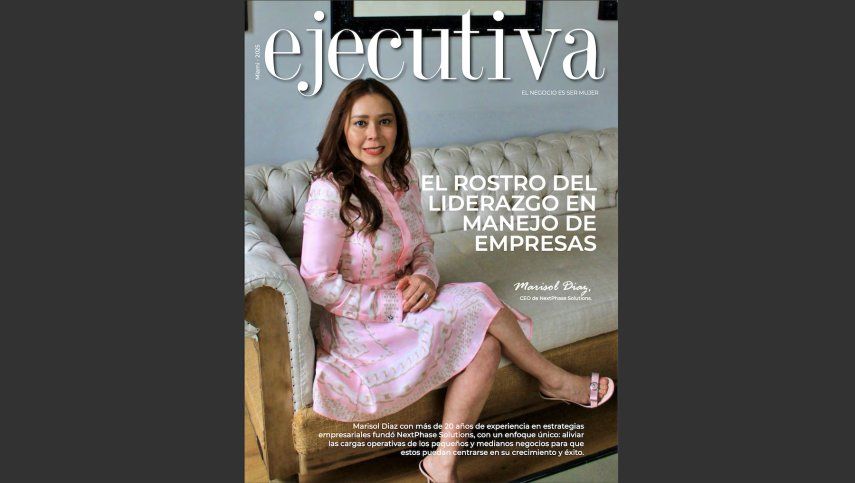 Marisol Diaz en la portada de la revista Ejecutiva Magazine.&nbsp;